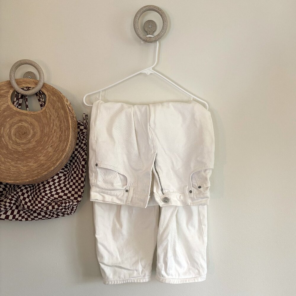 High Waisted BDG White Balloon Jeans